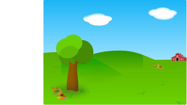 Vector Farm Background by Vik