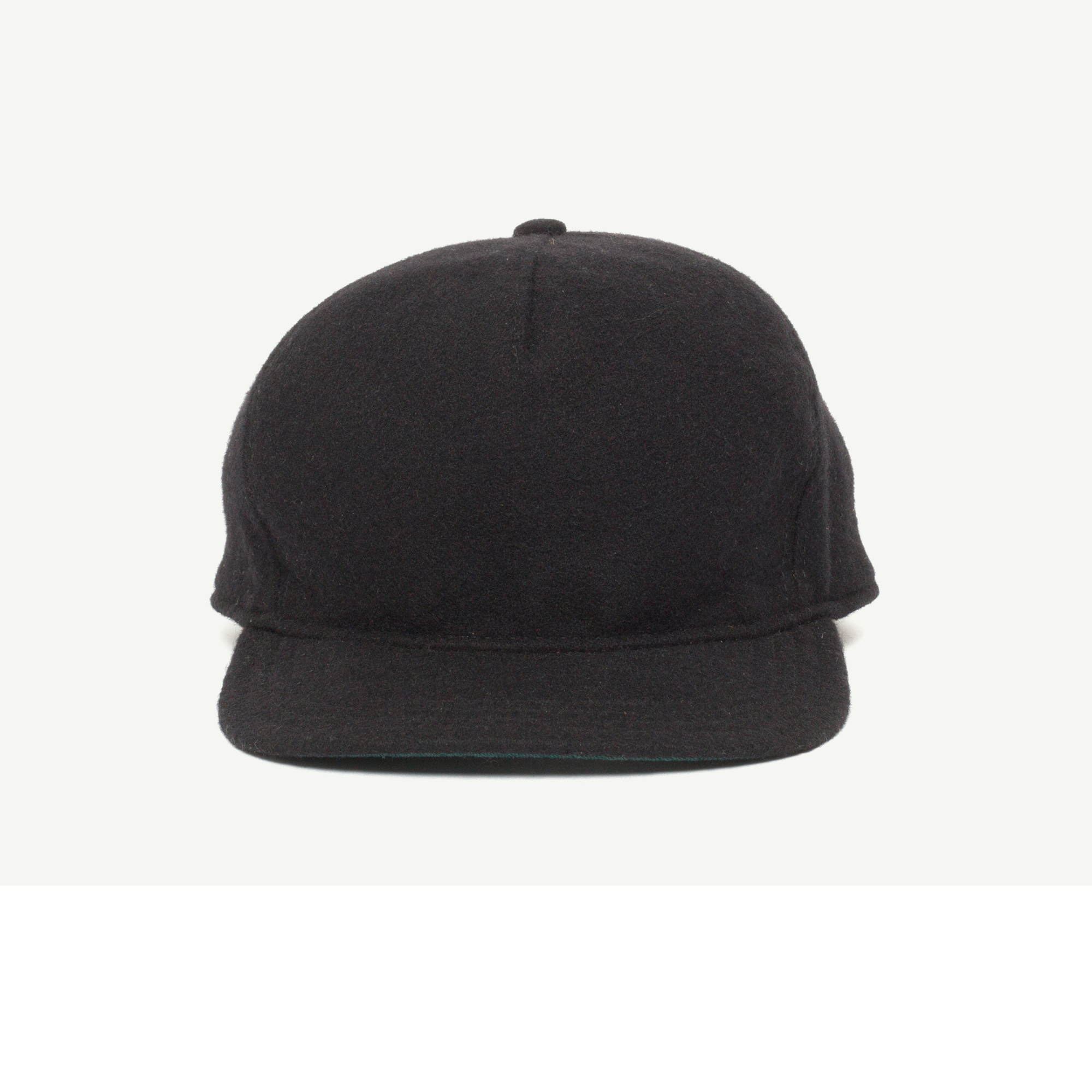 black baseball cap front, Bla