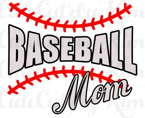 Baseball mom words in ball sv