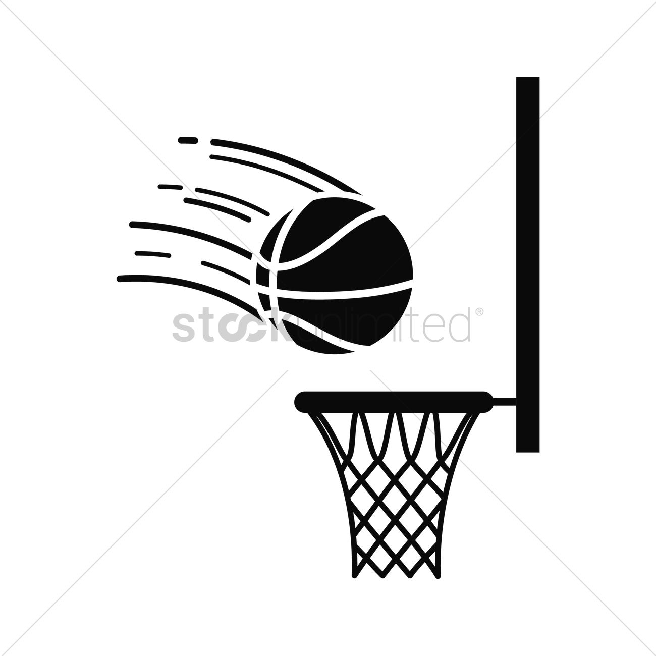 Баскетбольное кольцо контур