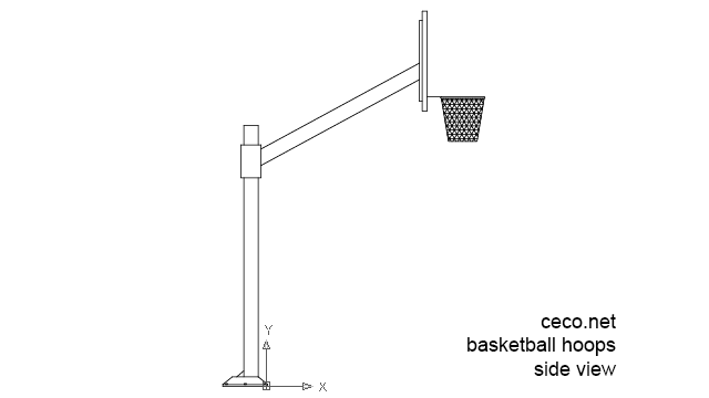 Basketball Hoop Side View PNG - 54569