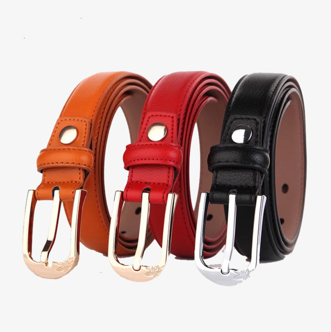 Cowhide Leather Belt with Han