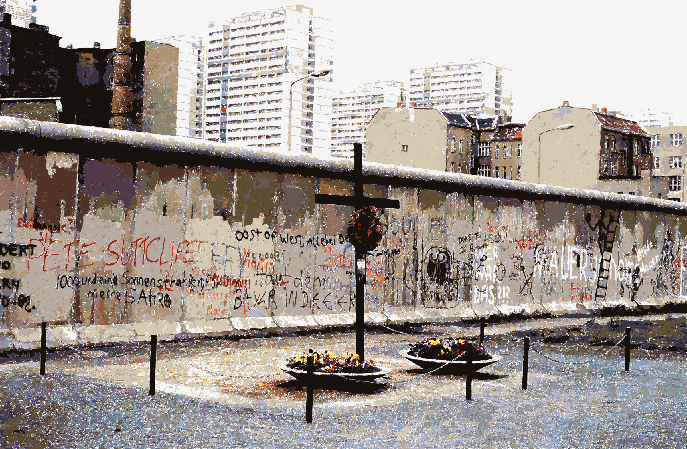 Berlin Wall. by obskuritee Be