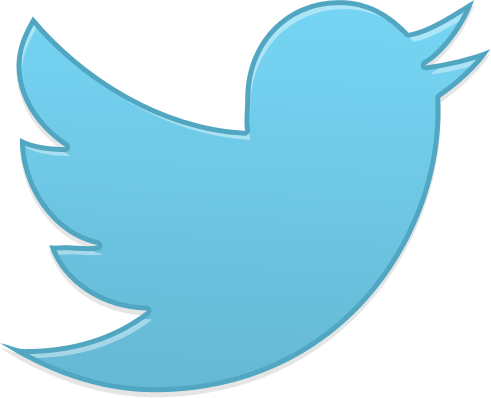 Social Twitter Button Blue Ic