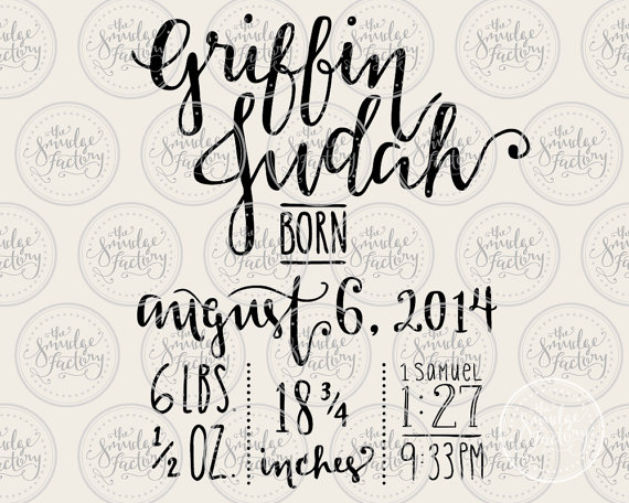 Birth Announcement PNG - 138612