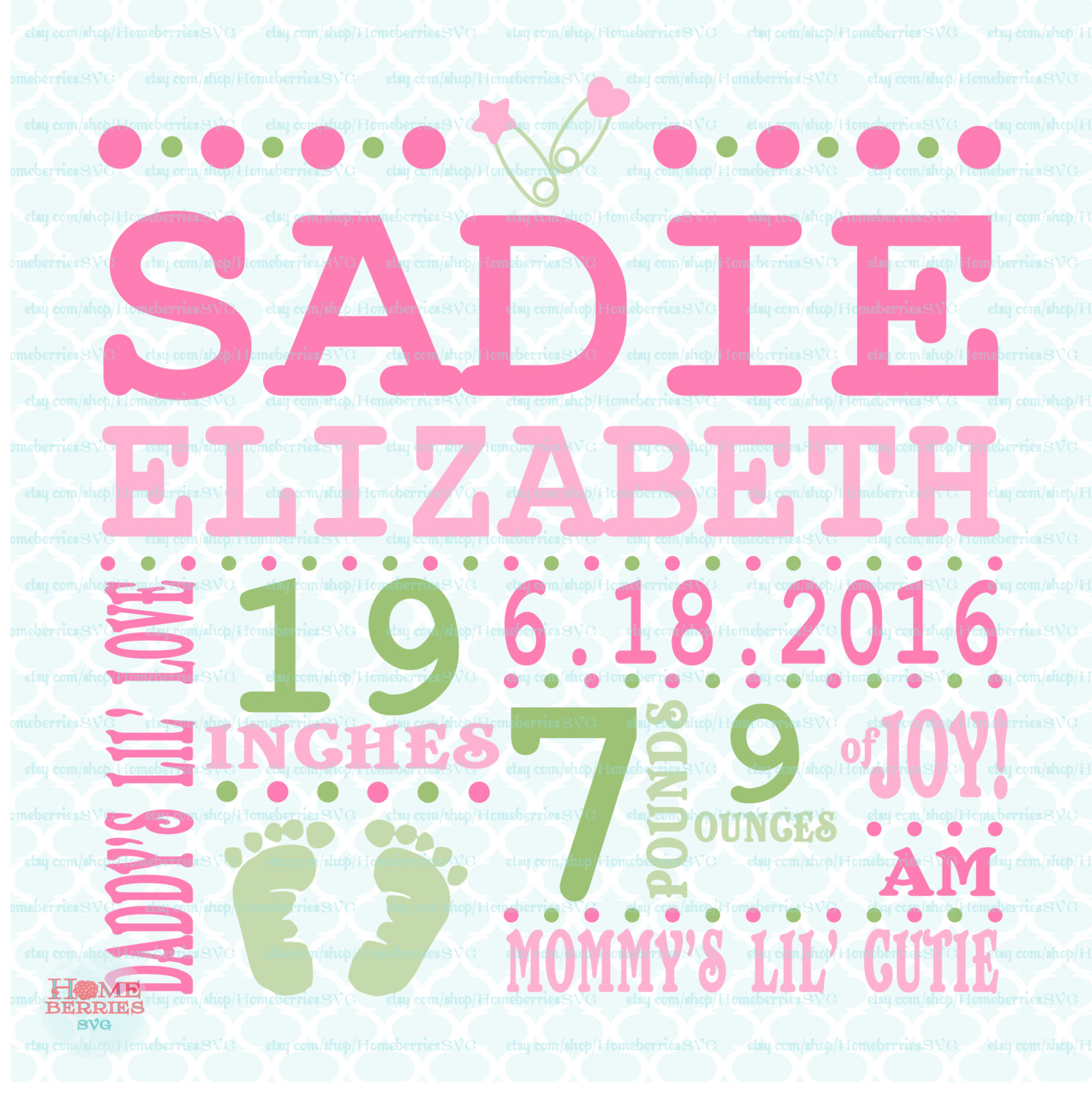 Birth Announcement PNG - 138611