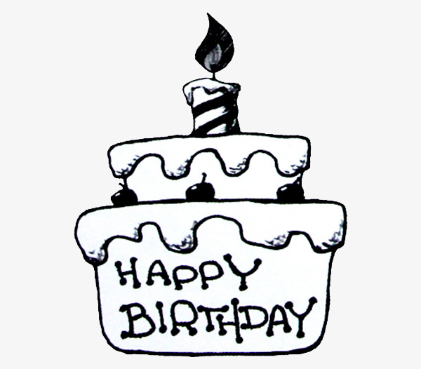 Black And White Cake PNG - 155692
