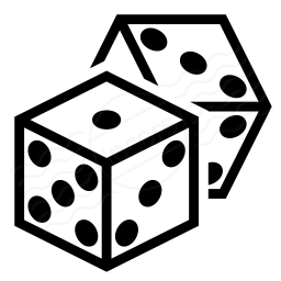 Black And White Dice PNG - 153505