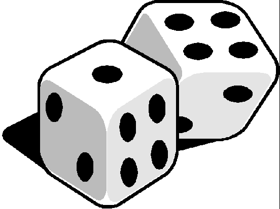 Black And White Dice PNG - 153499
