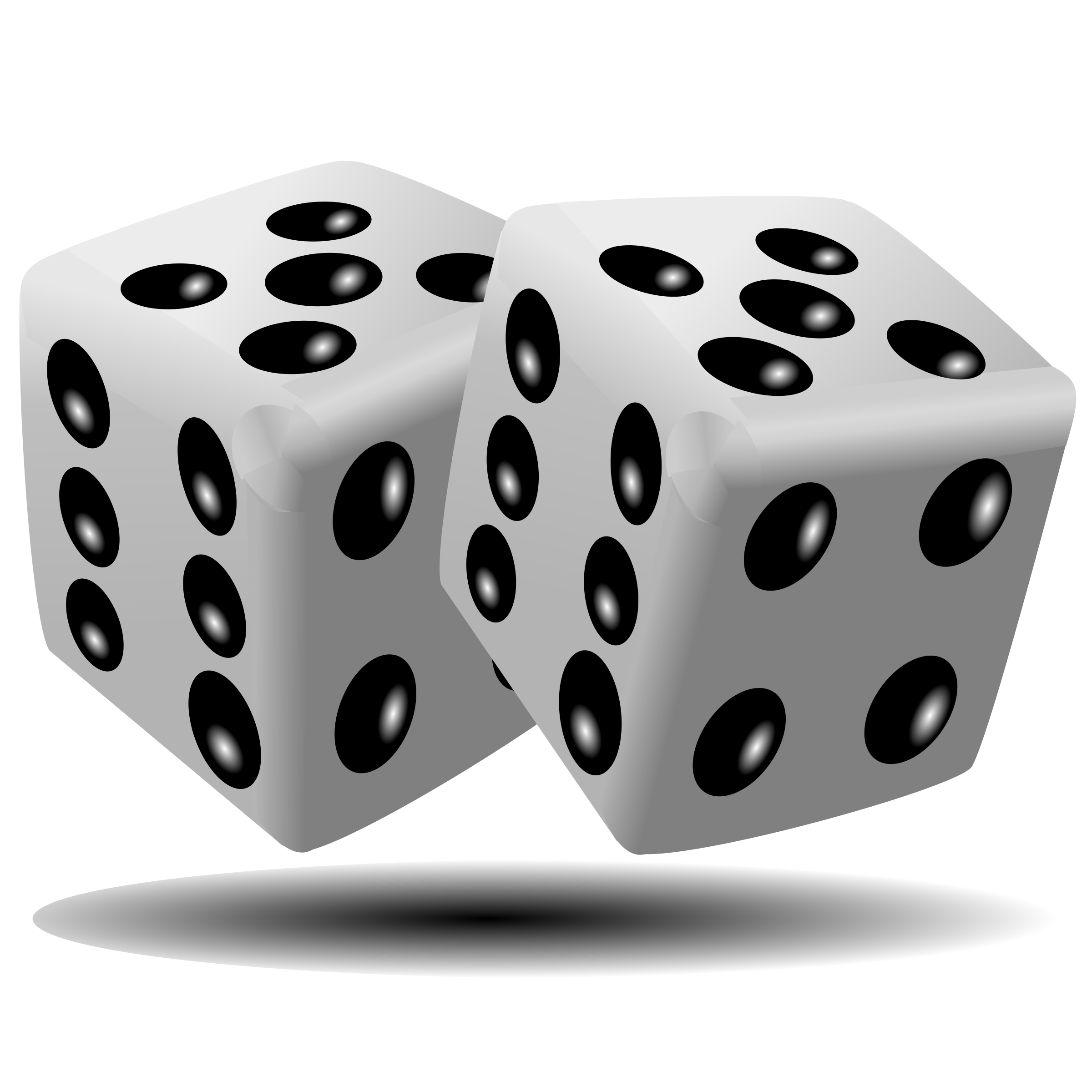 Black And White Dice PNG - 153503