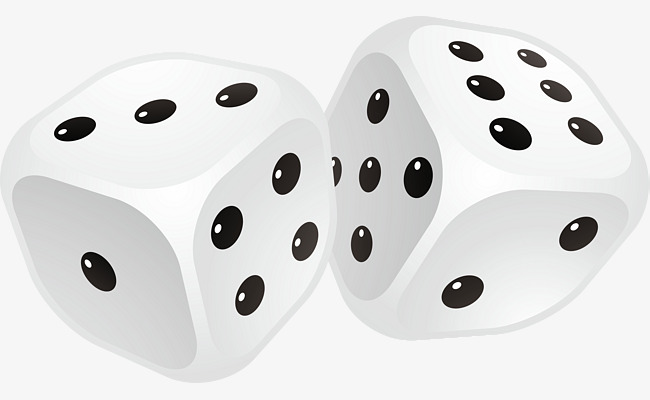 Dice Clipart Black And White.