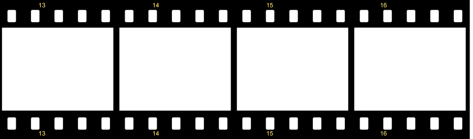 Black And White Film Strip PNG