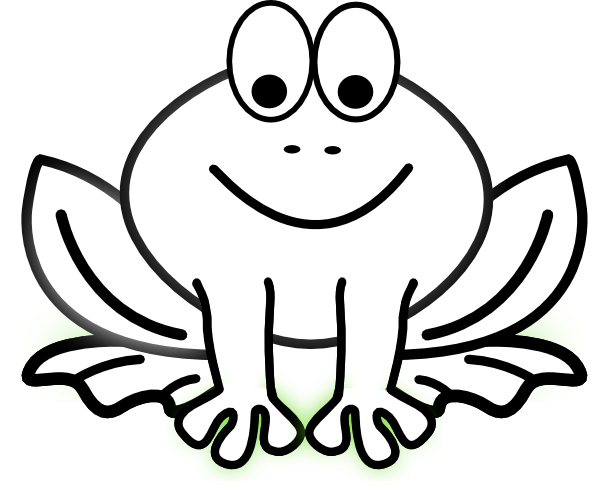 Black And White Frog PNG - 157937