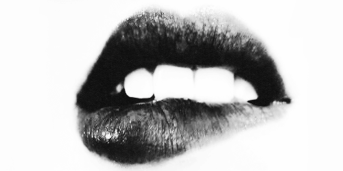Black And White Lips PNG - 152213