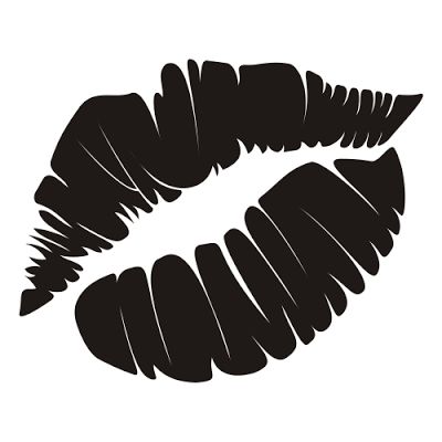 Black And White Lips PNG - 152210