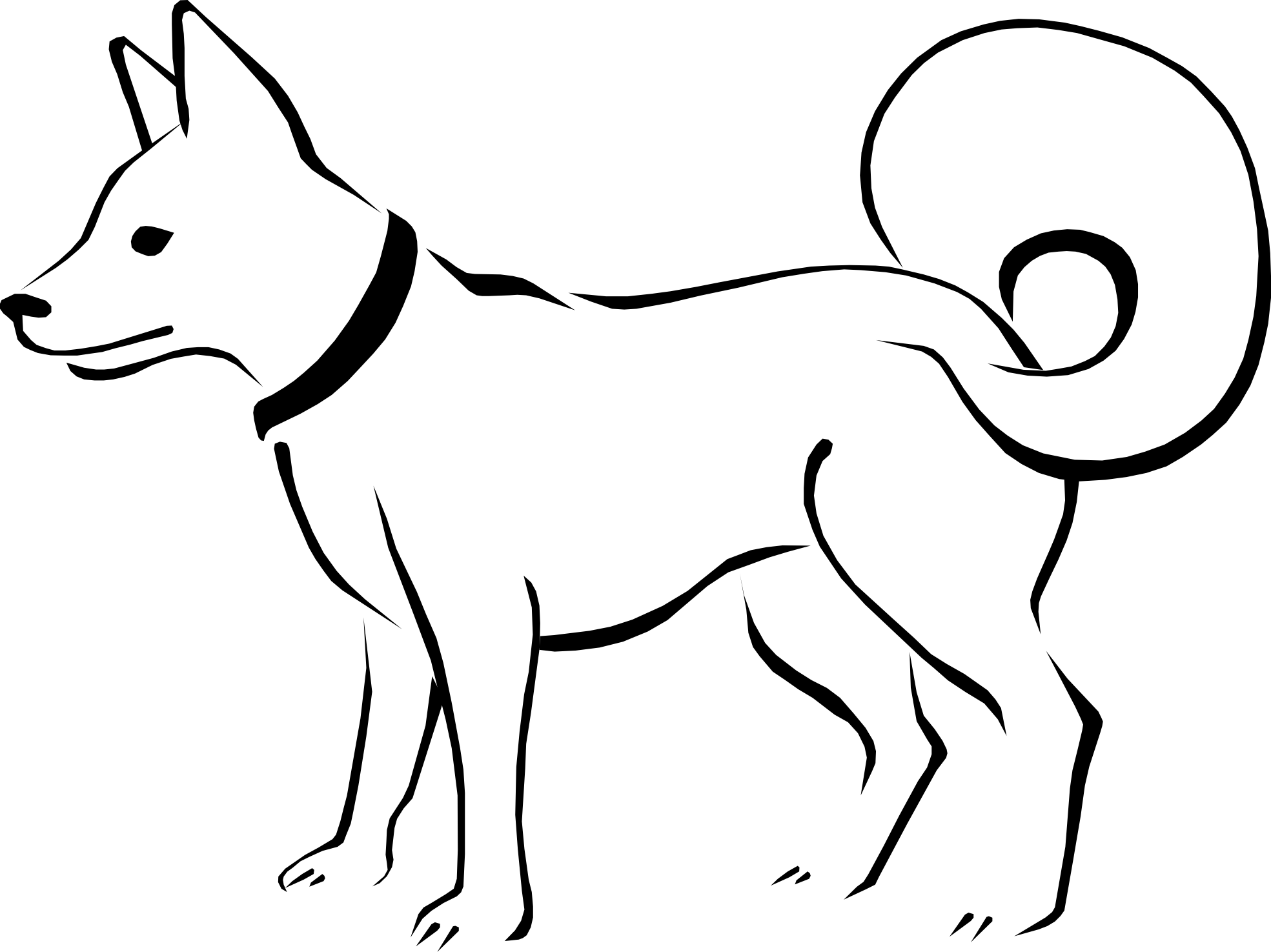 Black And White PNG Pets - 70479