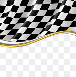 Black And White Race Car PNG - 170374