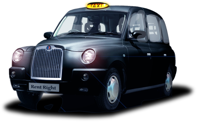 british taxi painted, Black, 