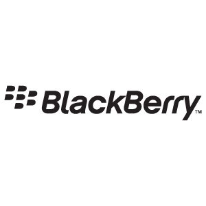 BlackBerry logo vector, Black