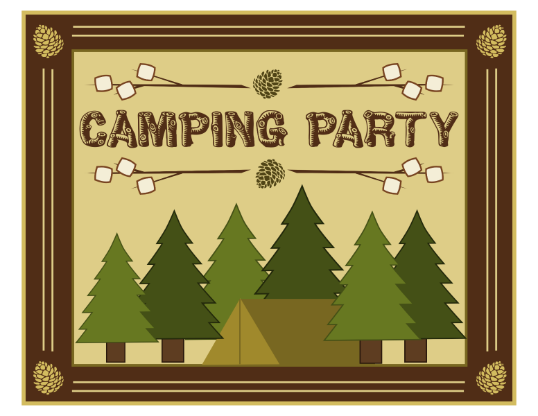 Blank Camp Sign PNG - 138420
