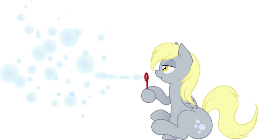 Derpy Blowing Bubbles by Tim0
