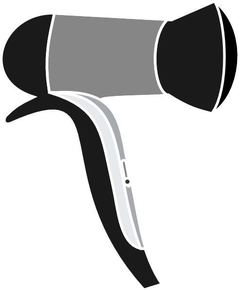 Blow Dryer And Scissors PNG - 66106