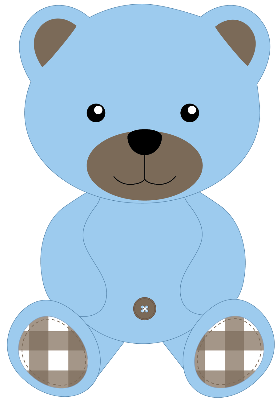 Blue Bear PNG - 154639