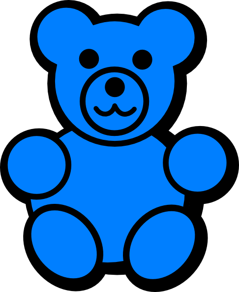 Blue Bear PNG - 154650