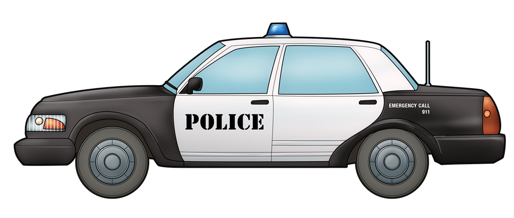 Blue Police Car PNG - 157318