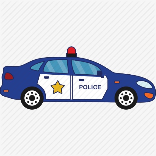 Blue Police Car PNG - 157315