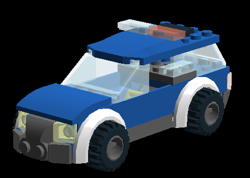 Blue Police Car PNG - 157326