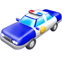 Blue Police Car PNG - 157330