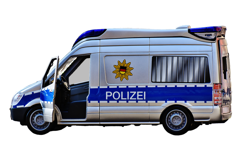 Blue Police Car PNG - 157320