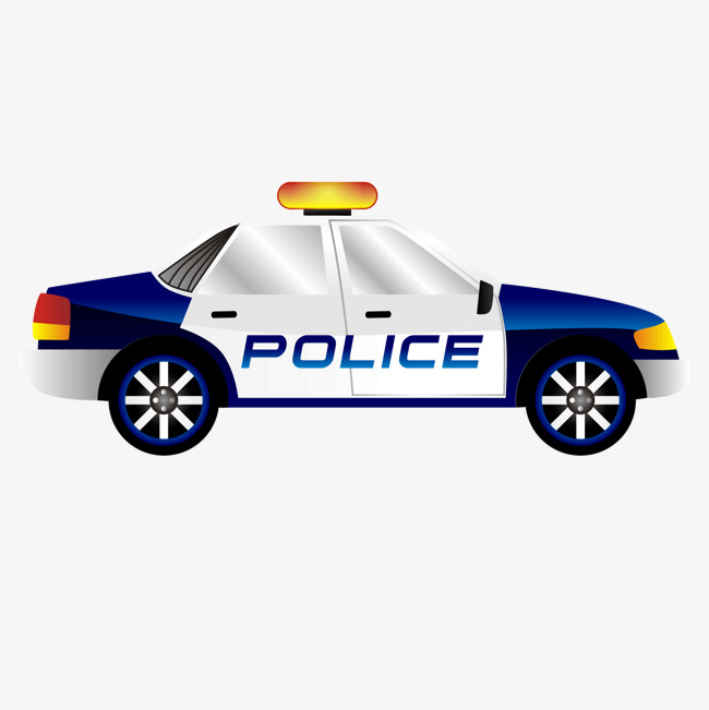 Blue Police Car PNG - 157329