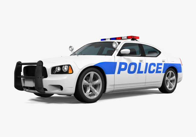 Blue Police Car PNG - 157327