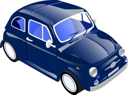 car blue side vehicle drawing