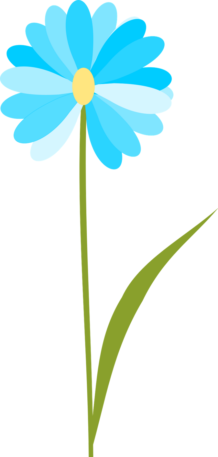 Blumenranke PNG Blau - 145296