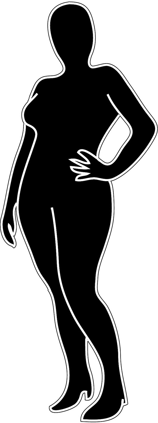 Body PNG Black And White - 157647