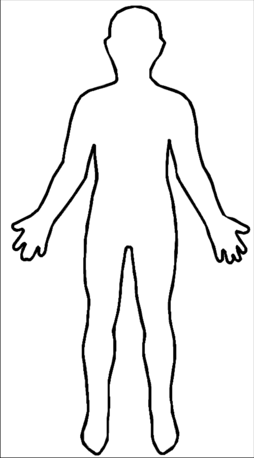 Body PNG Black And White - 157644