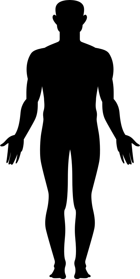 Body PNG Black And White - 157651