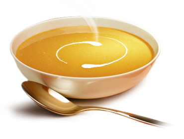 Dessin : bol de soupe à la t