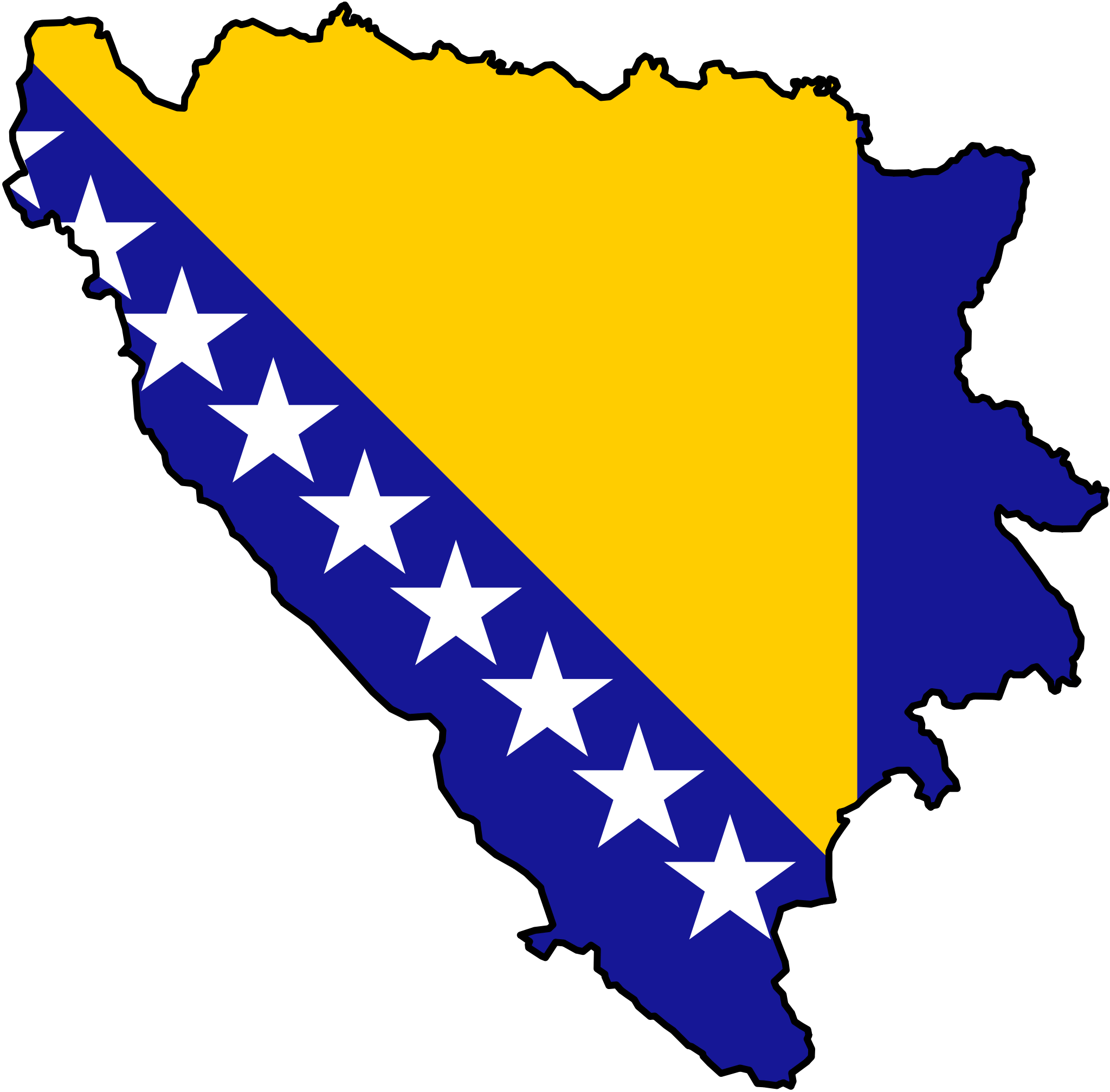 Download flag icon of Bosnia 