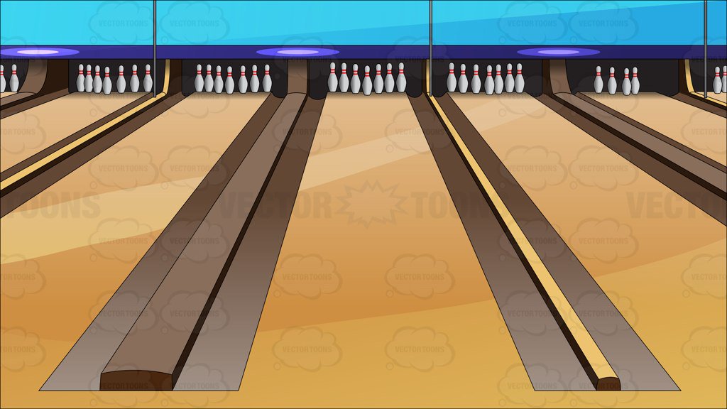 Bowling lanes background