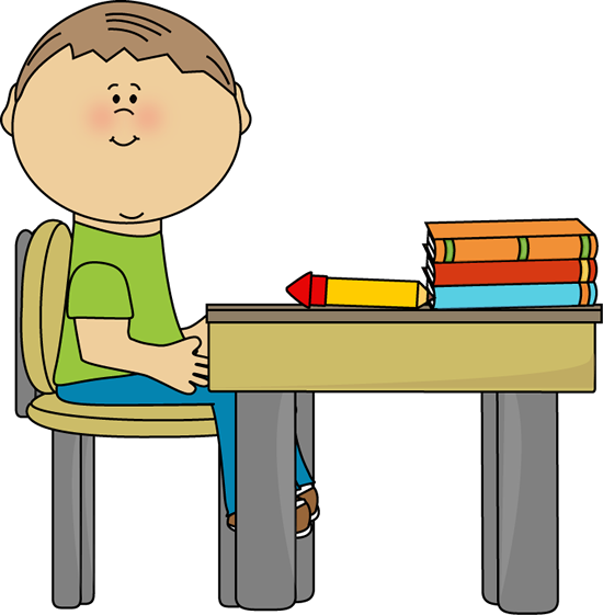 Learn,Cartoon boy,School Desk
