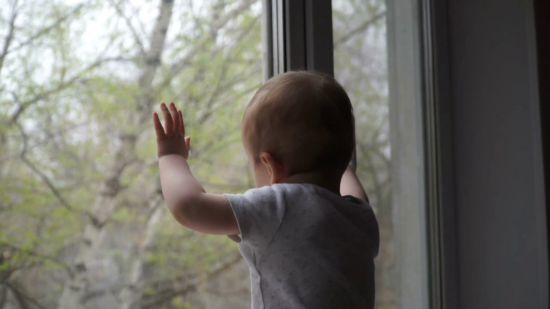 Boy Looking Out Window PNG - 166389