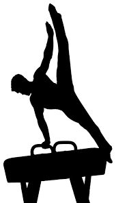 Boys Gymnastics PNG Black And White - 152356