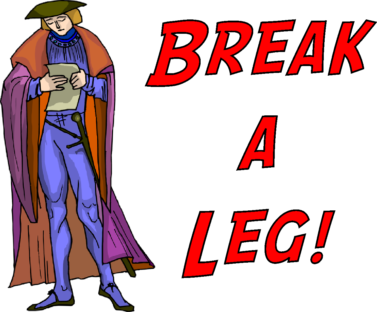 Vocabulary Word: break a leg