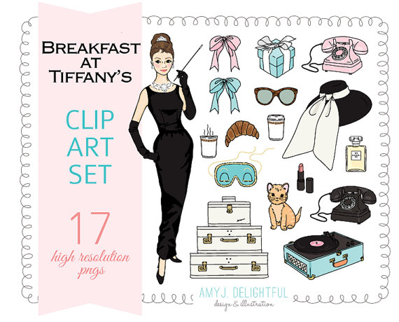 Breakfast At Tiffanys Clip Art - 58609