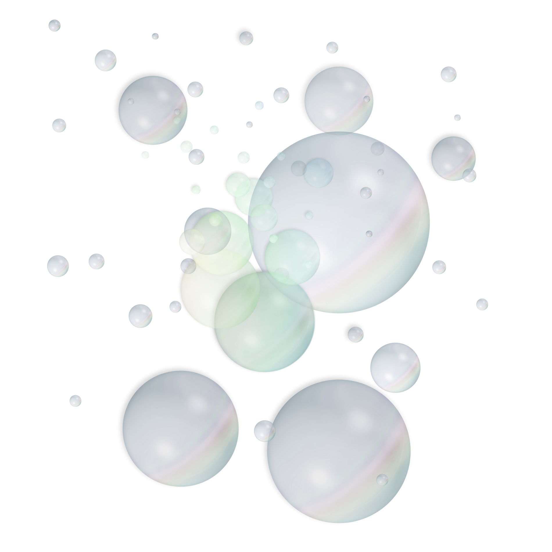 Bubble White Background