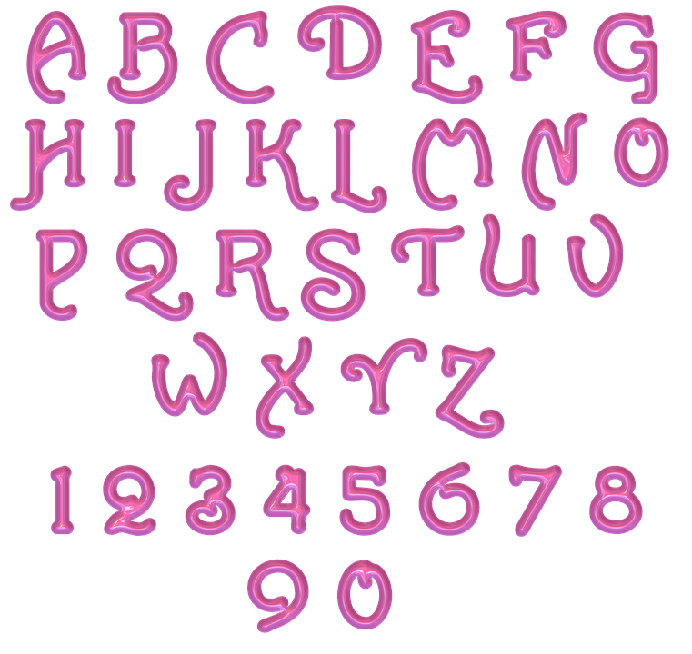 Buchstaben Und Zahlen PNG - 166071